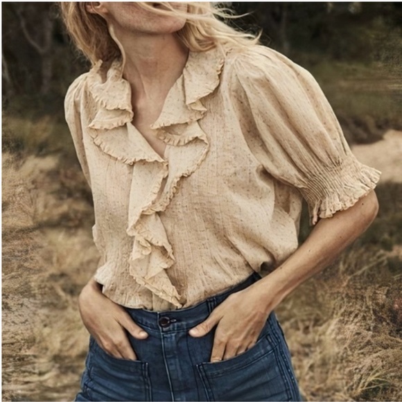 Doen Henri Blouse in Frances Floral sz S - Picture 3 of 12